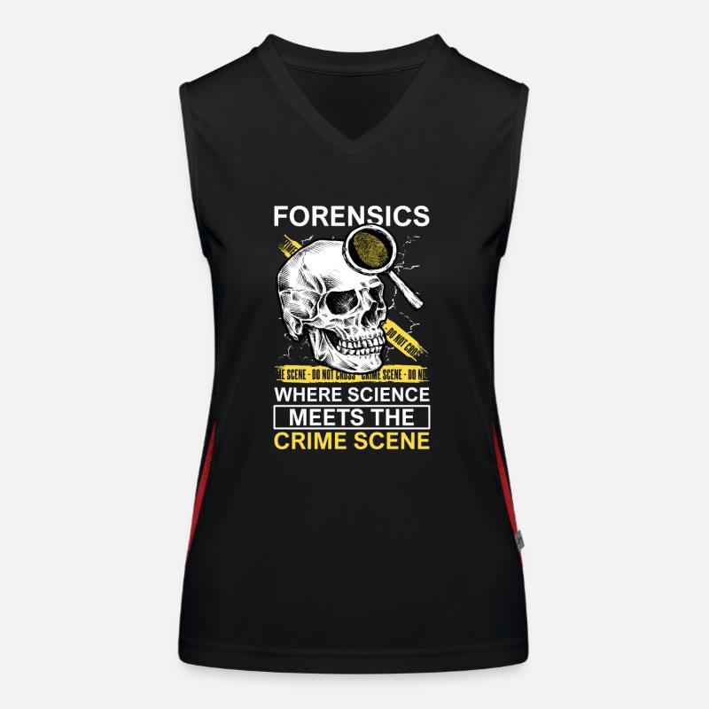 Pathologist, Forensic Expert, Crime Scene Analyst Women's Functional Contrast Tank Top