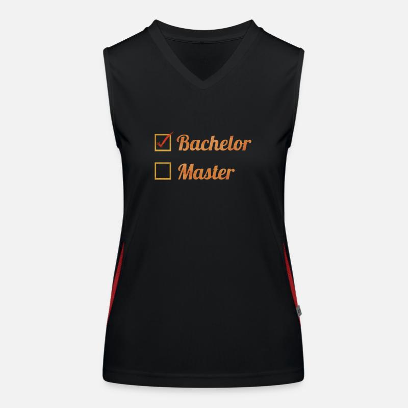 Bachelor Abschluss Absolvent Bachelorstudium Funktionelles Kontrast-Tank Top für Frauen