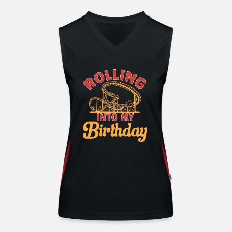 Achterbahn Rollercoaster Freizeitpark Funktionelles Kontrast-Tank Top für Frauen