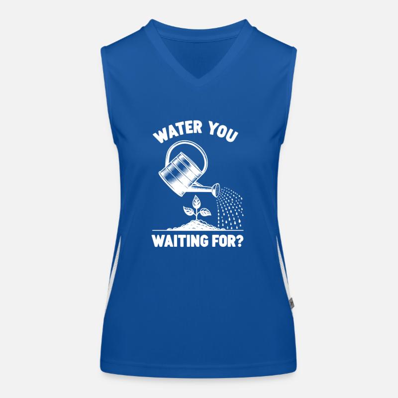Wasser, auf das Sie warten? Funktionelles Kontrast-Tank Top für Frauen