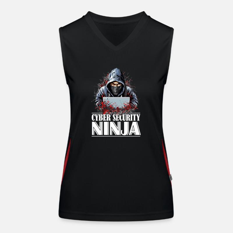Ethical Hacker Pride: Cyber Security Ninja Women's Functional Contrast Tank Top