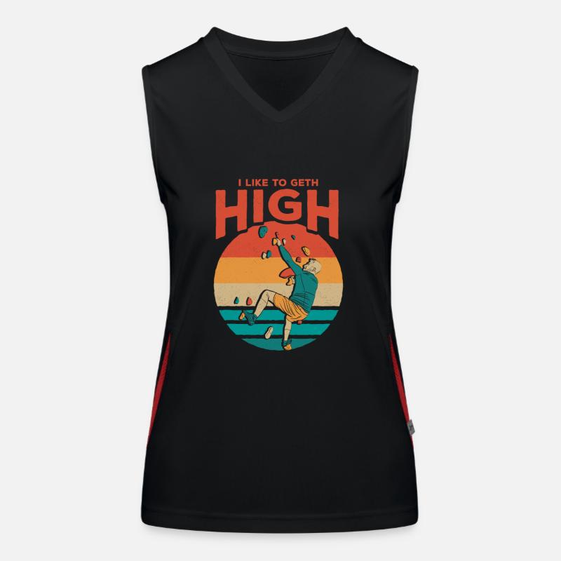 J’aime Geth Haut Escalade Boulder Débardeur respirant contrasté Femme