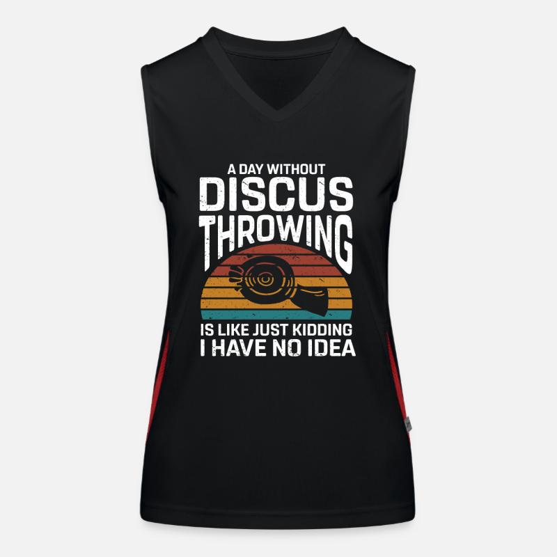 Discus thrower Athletics Disc throw Women's Functional Contrast Tank Top