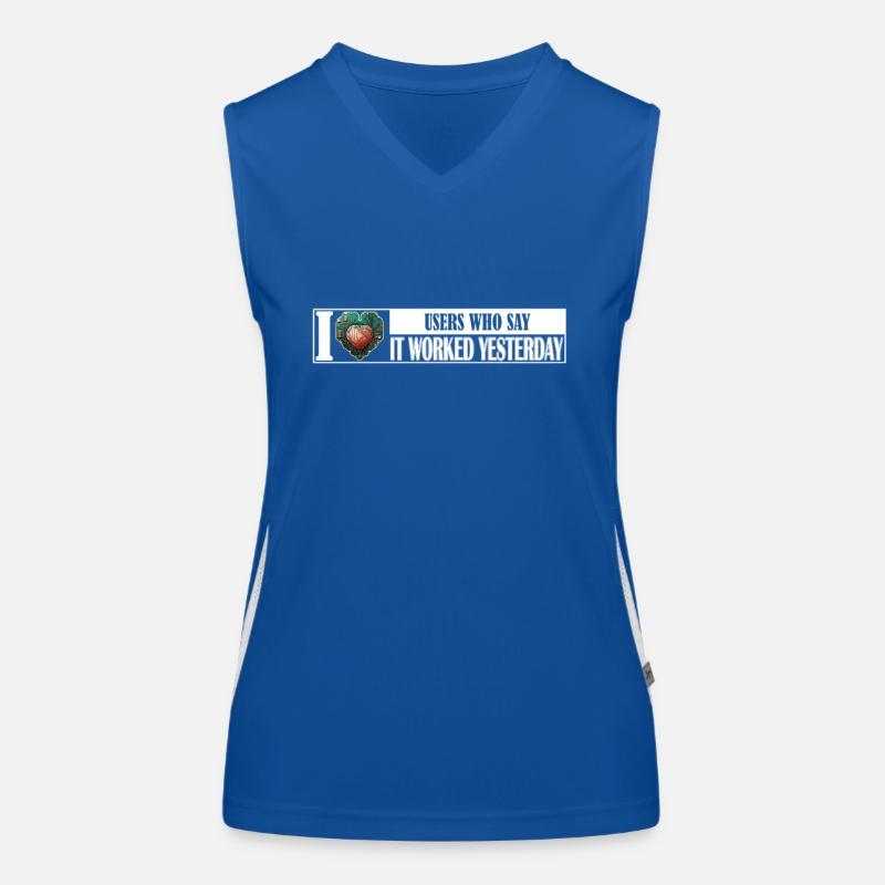 Drôles de mystères techniques d'hier ça a marché Débardeur respirant contrasté Femme