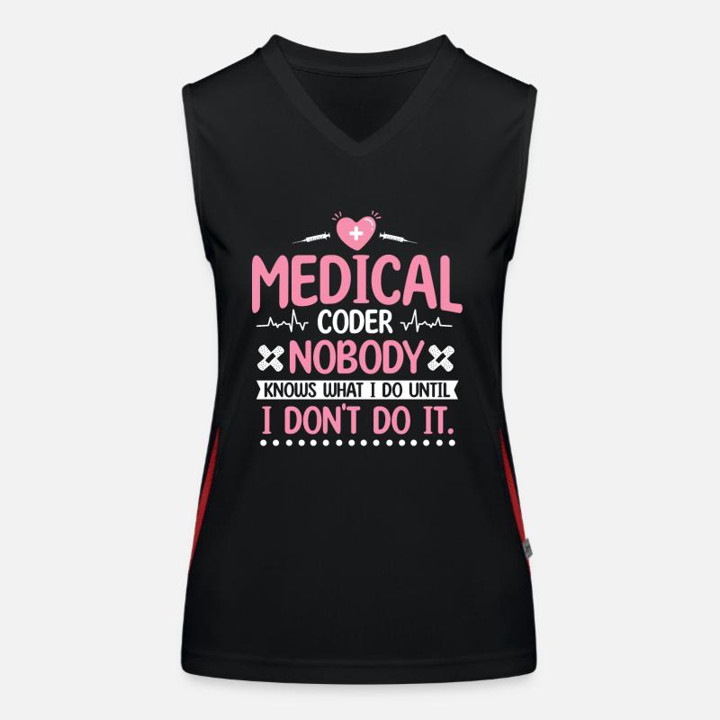 Medical Coder Coding Specialist Women's Functional Contrast Tank Top