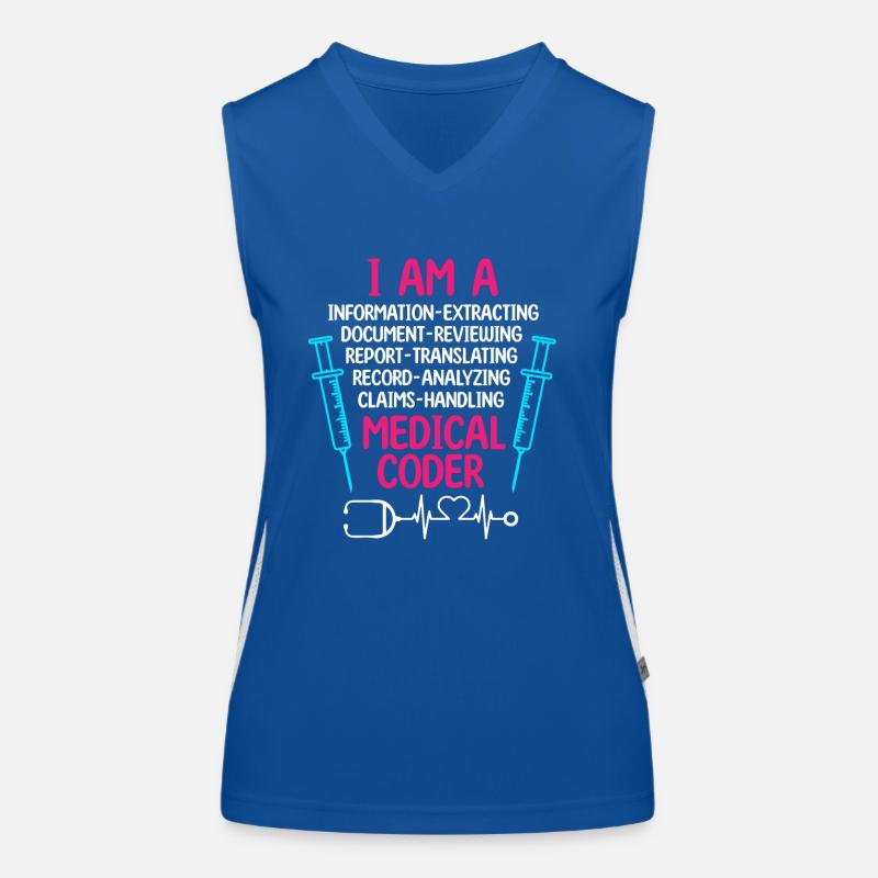 Medical Coder Coding Specialist Women's Functional Contrast Tank Top