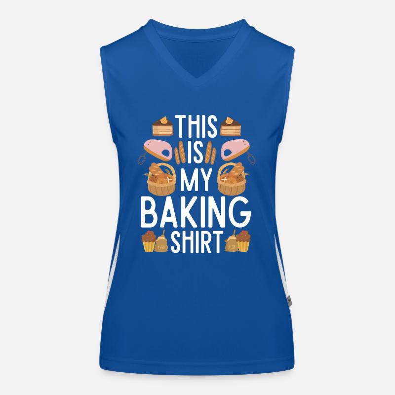 Baker Gift Baking for Bakers Women's Functional Contrast Tank Top
