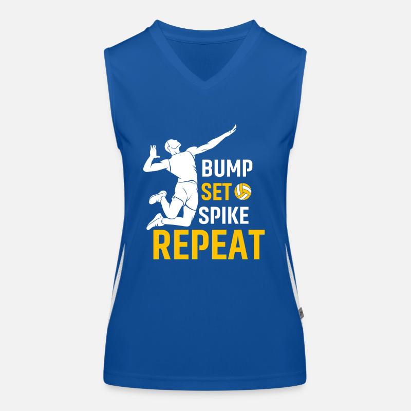 Bump Set Spike Repeat Débardeur respirant contrasté Femme