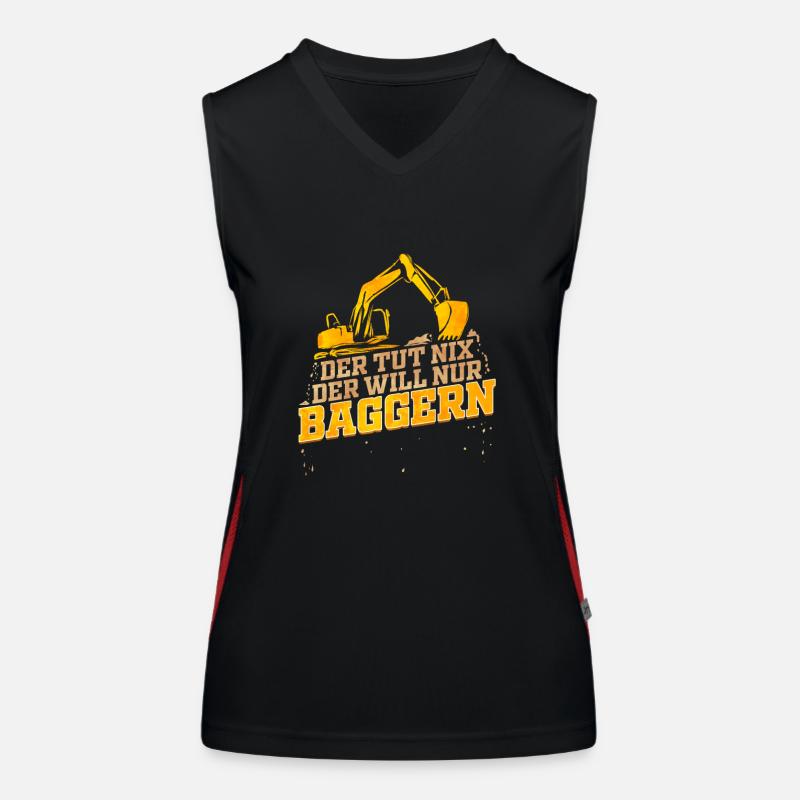 Baggerfahrer Lustiges Geschenk zum Baggern Bagger Funktionelles Kontrast-Tank Top für Frauen