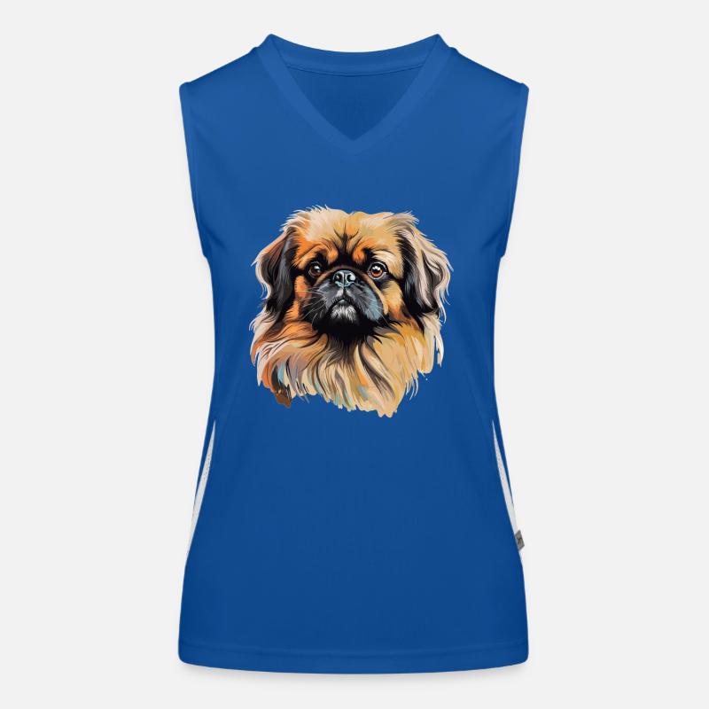 Pekingese Women's Functional Contrast Tank Top
