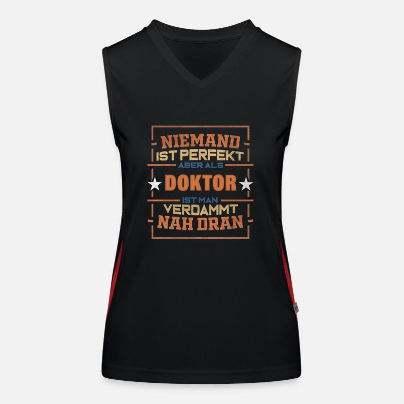 Doktor Abschluss Ph.D. Geschenk Doktortitel Funktionelles Kontrast-Tank Top für Frauen