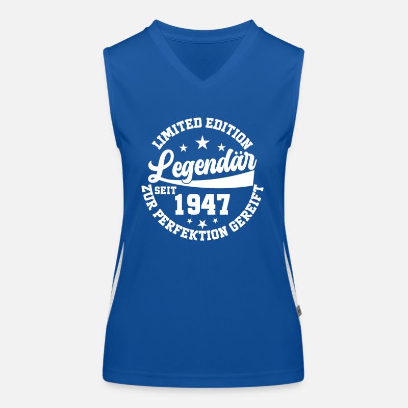 77. Geburtstag 1947 Funktionelles Kontrast-Tank Top für Frauen