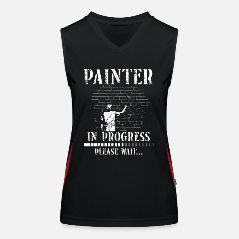 House Painter Decorator Painter In Funktionelles Kontrast-Tank Top für Frauen