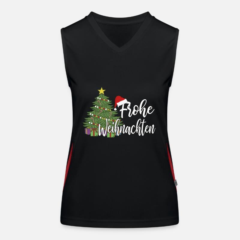 Noël Débardeur respirant contrasté Femme