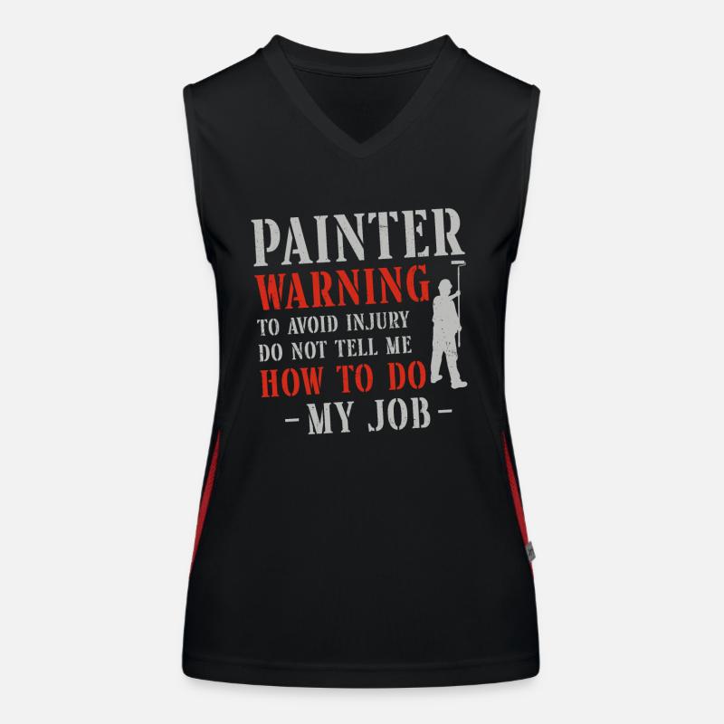 House Painter Decorator Painter Funktionelles Kontrast-Tank Top für Frauen
