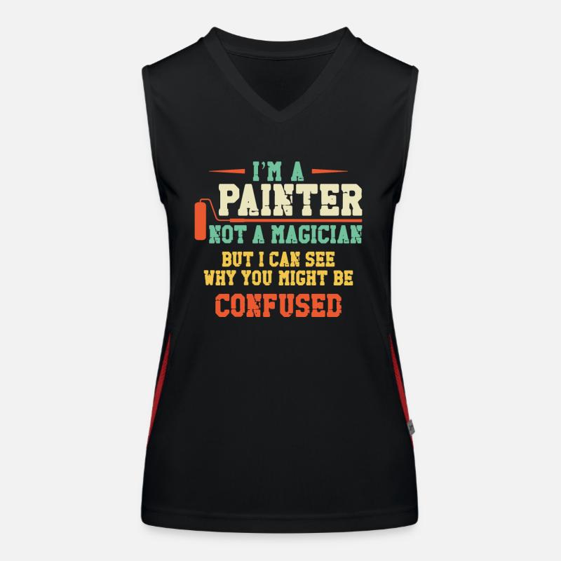 House Painter Decorator I'm A Women's Functional Contrast Tank Top