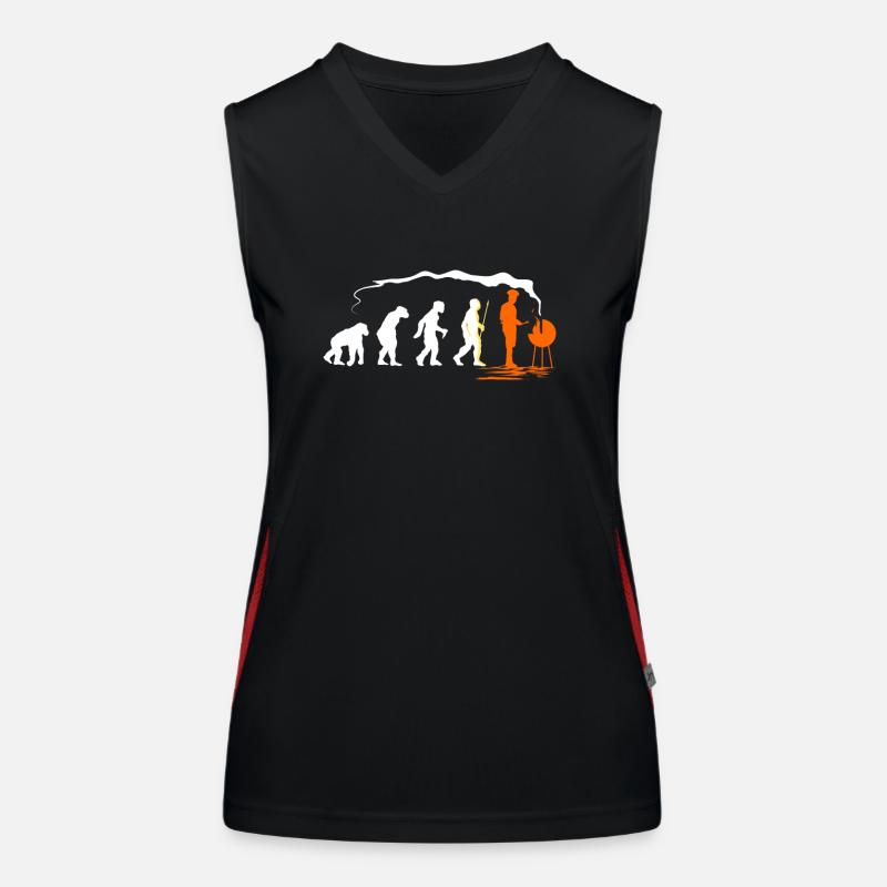 Grill Evolution cadeau pour Grill Master BBQ Débardeur respirant contrasté Femme