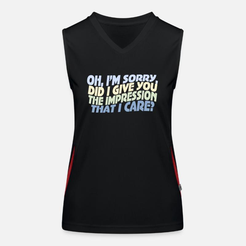 Indifference Sarcasm Different Attitude Women's Functional Contrast Tank Top