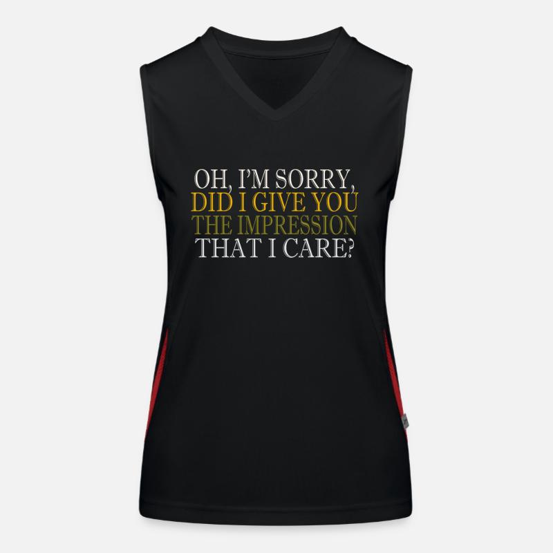 Indifference Sarcasm Different Attitude Women's Functional Contrast Tank Top