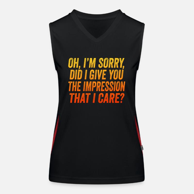 Indifference Sarcasm Different Attitude Women's Functional Contrast Tank Top