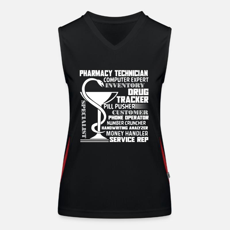Pharmacy Technician Multitasking Job Women's Functional Contrast Tank Top