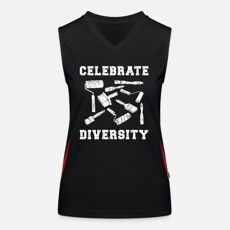 House Painter Decorator Paint Funktionelles Kontrast-Tank Top für Frauen