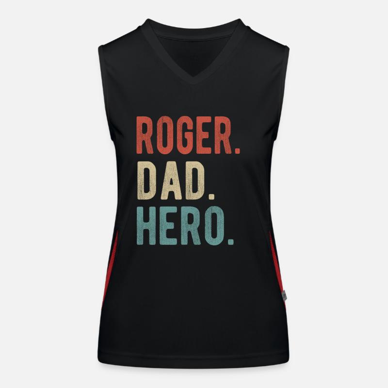 Roger Dad Held Funktionelles Kontrast-Tank Top für Frauen
