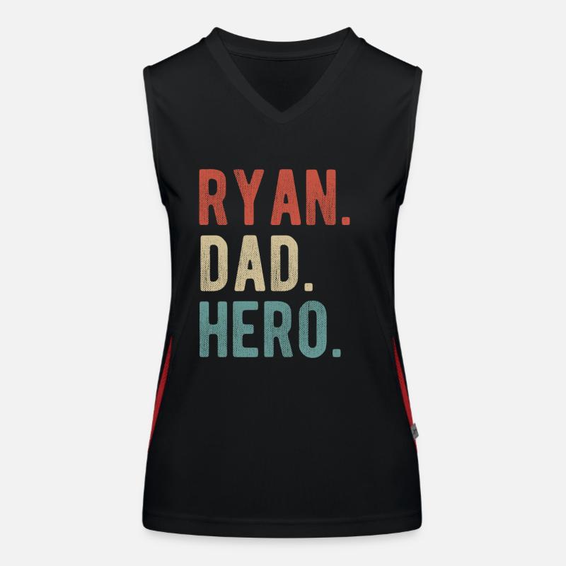 Ryan Dad Hero Women's Functional Contrast Tank Top