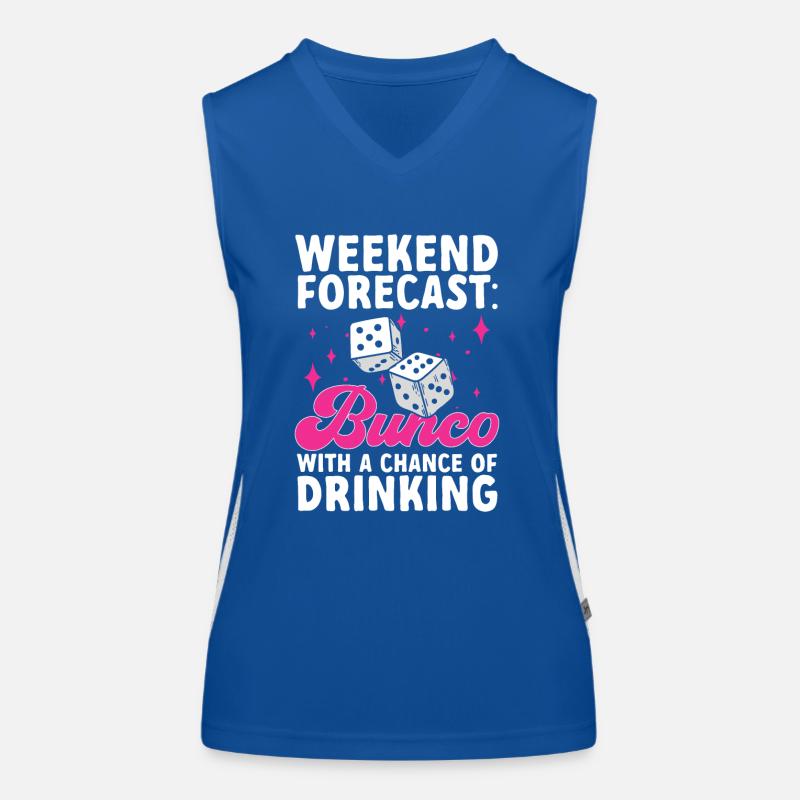 Bunco Dice Game Women's Functional Contrast Tank Top