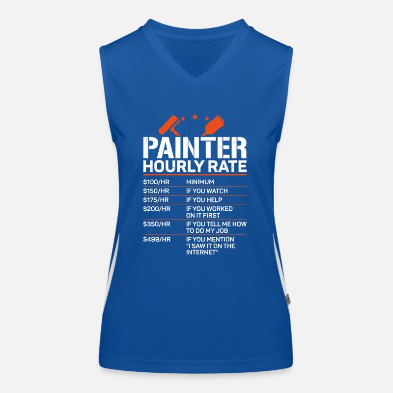 House Painter Decorator Hourly Funktionelles Kontrast-Tank Top für Frauen