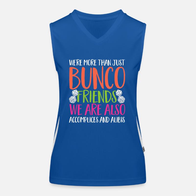 Bunco Dice Game Women's Functional Contrast Tank Top