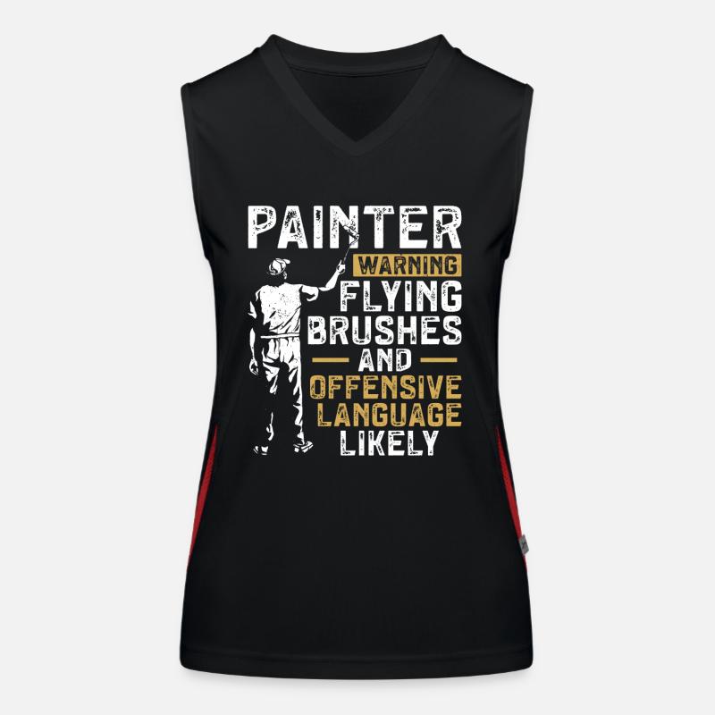 House Painter Decorator Painter Funktionelles Kontrast-Tank Top für Frauen