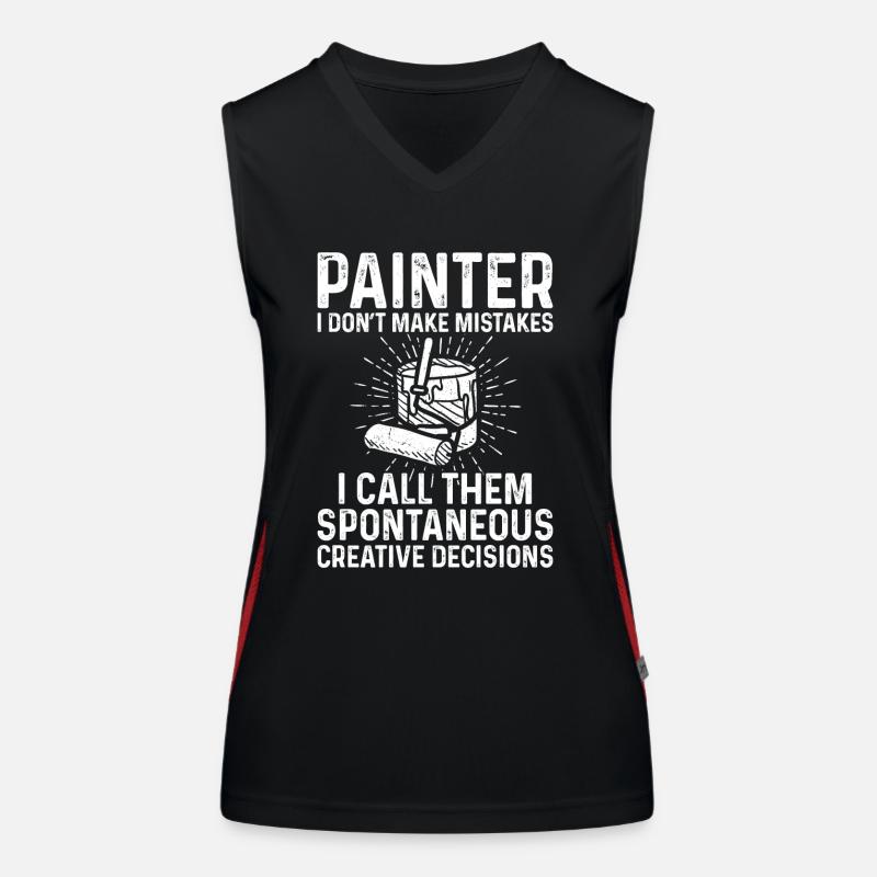 House Painter Decorator Painter I Funktionelles Kontrast-Tank Top für Frauen