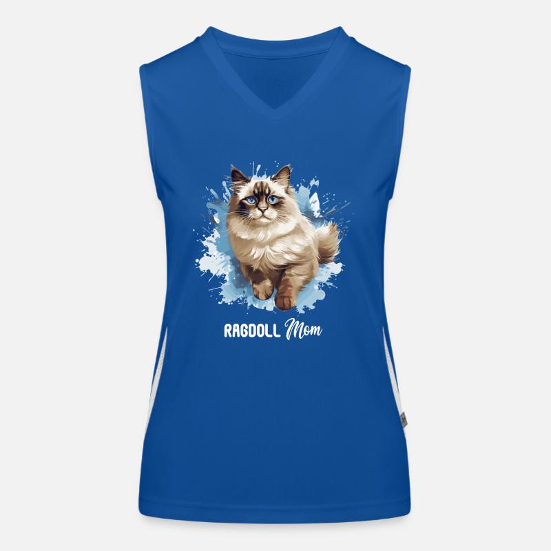 Ragdoll Funktionelles Kontrast-Tank Top für Frauen