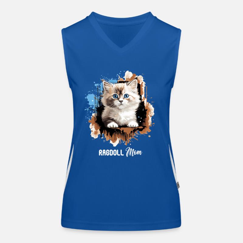 Ragdoll Funktionelles Kontrast-Tank Top für Frauen