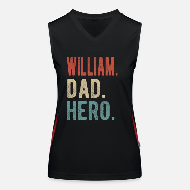 William Papa Held Funktionelles Kontrast-Tank Top für Frauen