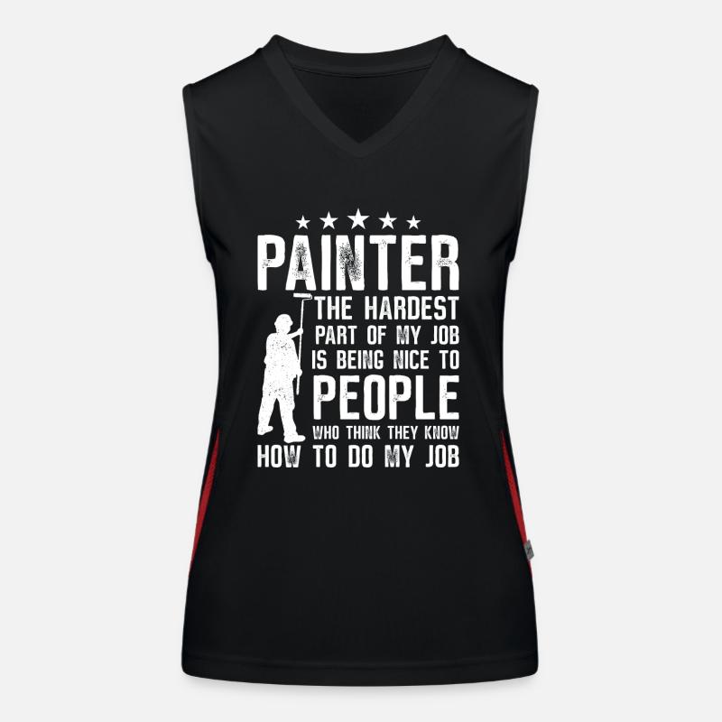 House Painter Decorator Painter Funktionelles Kontrast-Tank Top für Frauen
