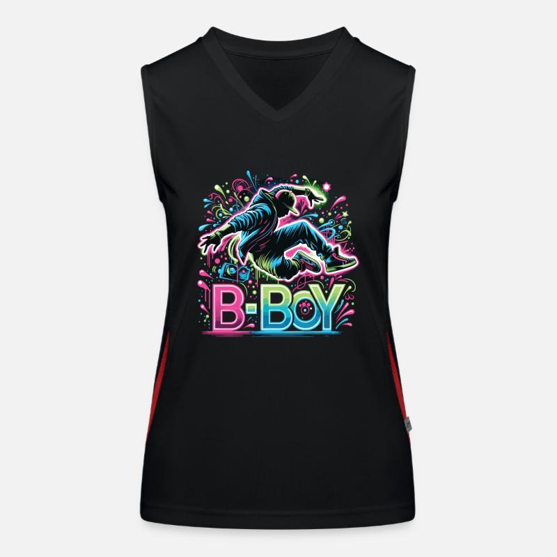 Breakdance Breakdancer Breakdance Kids Women's Functional Contrast Tank Top