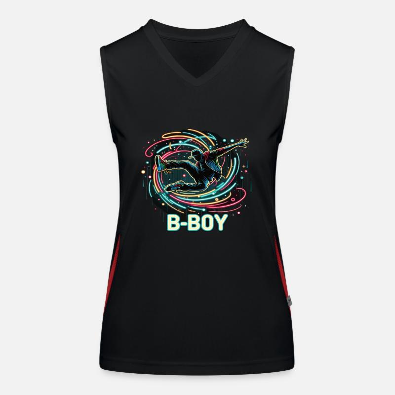 Breakdance Breakdancer Breakdance Kids Women's Functional Contrast Tank Top