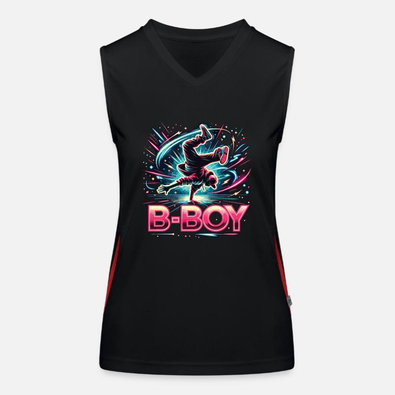 Breakdance Breakdancer Breakdance Kids Women's Functional Contrast Tank Top