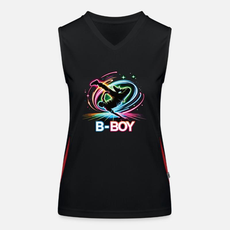 Breakdance Breakdancer Breakdance Kids Women's Functional Contrast Tank Top
