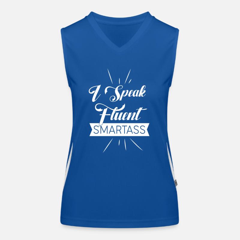 Fluent Smartass Daughter Sarcasm Loading Rude Women's Functional Contrast Tank Top