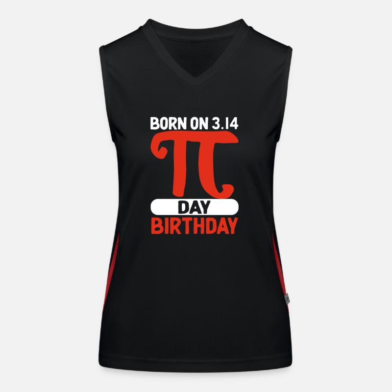 Né 3 :14 Pi Day Anniversaire 14 mars Math Débardeur respirant contrasté Femme