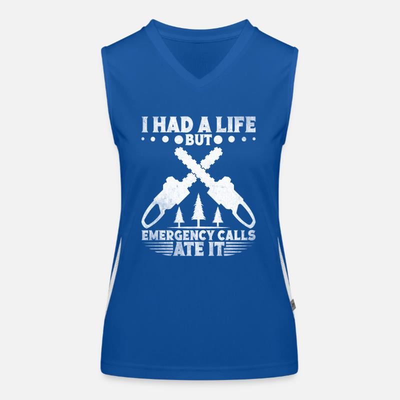 Arborist Helmet Lumberjack Work Boots Tools Women's Functional Contrast Tank Top