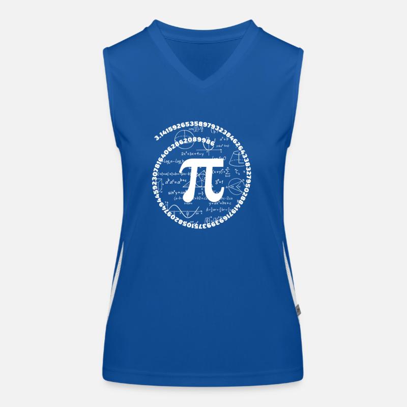 Geometrie Pi Day Math Geek Science Nerd 3.14 Lehre Funktionelles Kontrast-Tank Top für Frauen