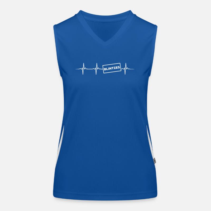 Blintze's Heartbeat Design Women's Functional Contrast Tank Top