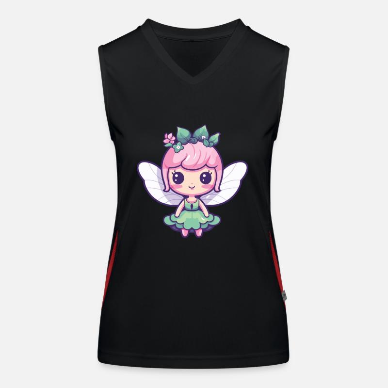 Fee Comic Niedlich Funktionelles Kontrast-Tank Top für Frauen