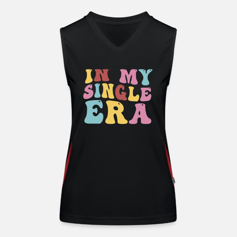 Dans mon ère de célibataire drôle de vie de célibataire Débardeur respirant contrasté Femme