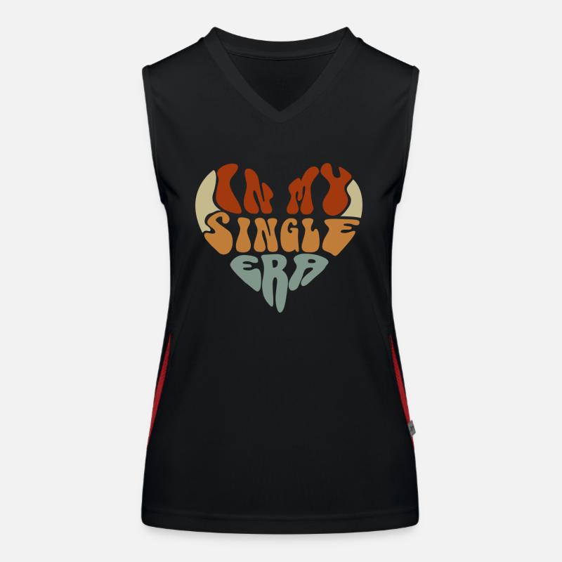 Dans mon ère de célibataire drôle de vie de célibataire Débardeur respirant contrasté Femme