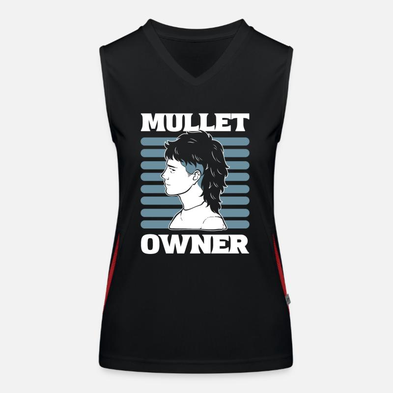 Mullet Propriétaire Coiffure Mullet Pride Débardeur respirant contrasté Femme